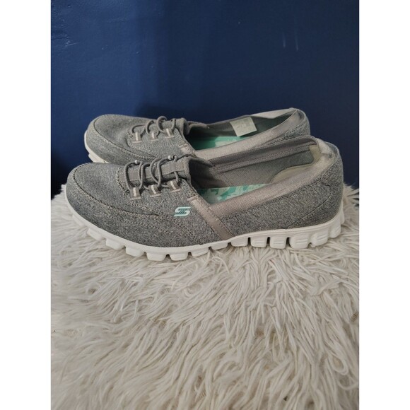 SKECHERS Relaxed Fit Women's Empire Sweet Scene Memory Foam Gray Size 8.5 - Picture 1 of 8